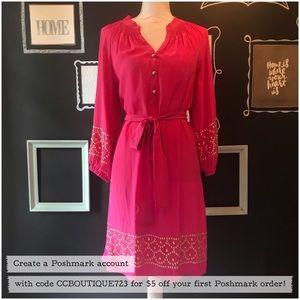 Lilly Pulitzer Bright Pink Silk Dress